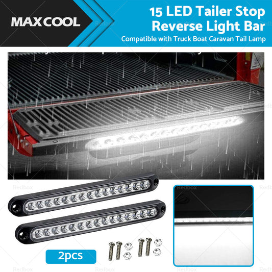 2x15 LED Tailer Stop Reverse Light Bar Suitable For Truck Boat Caravan Tail Lamp-0