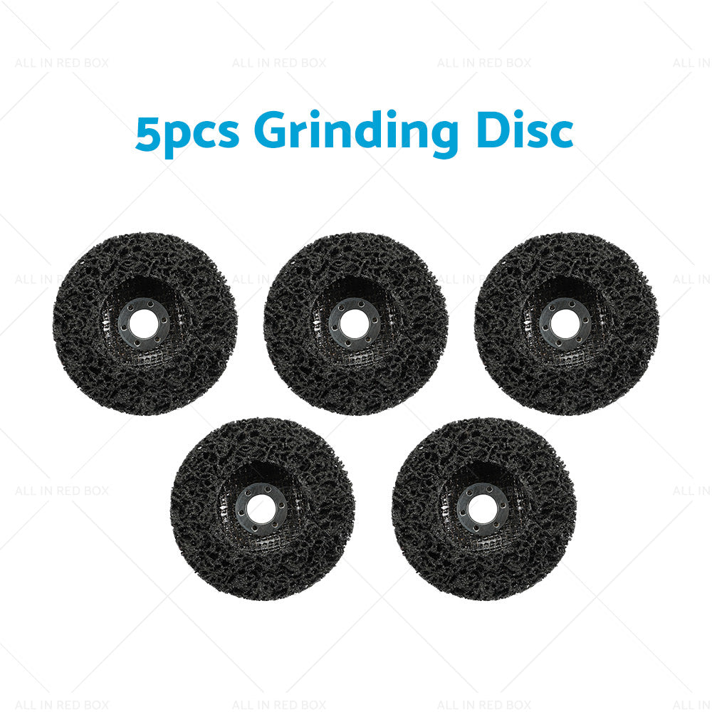5/10PCS 100mm Poly Strip Disc Wheel Paint Rust Removal Clean Angle Grinder Black-5