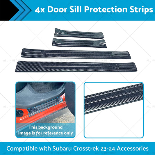 4PCS Door Sill Protection Strips Suitable for Subaru Crosstrek 23-24 Accessories-1