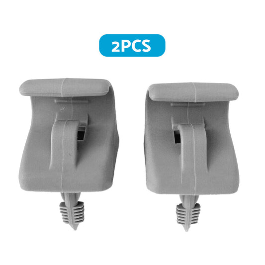 2x Sun Visor Clip Left & Right Side Suitable For Hyundai Getz 2002-2011 Grey 852351C300QS-0