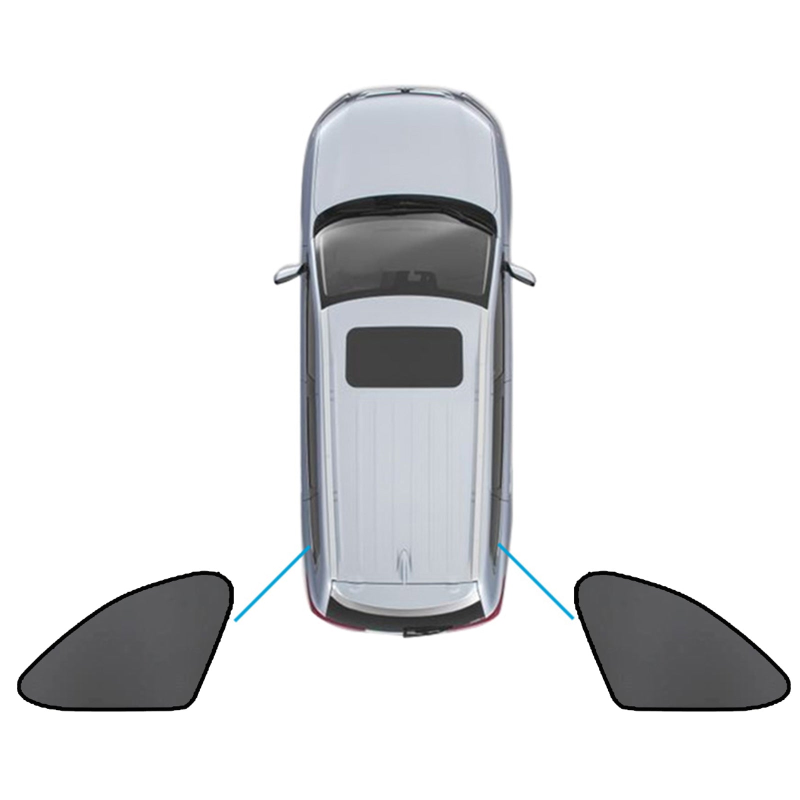 Magnetic Mesh Sun Blind Shade Suitable for Subaru Outback 20-25 On Front / Rear-3