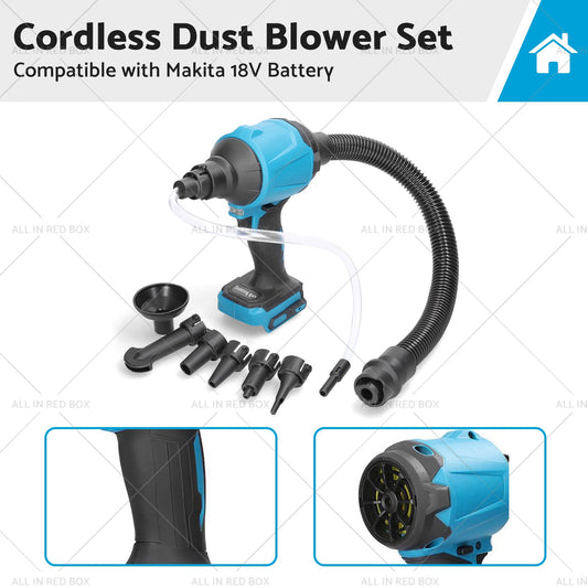 For Makita 18V Battery Cordless Air Duster Dust Blower Inflator Vacuum Cleaner-0