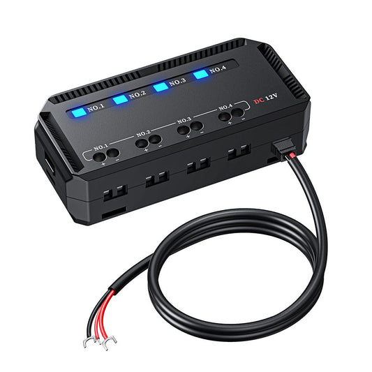 12V 20A Fuse Relay Box Kit With LED Indicator 4-Way Circuit 70cm Wiring Harness-0