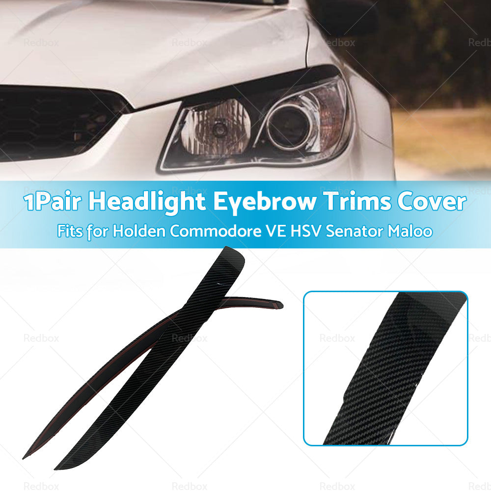 Carbon Fiber Head Light Eyelids Eyebrows Lid For Holden VE Commodore SS SSV SV6-2