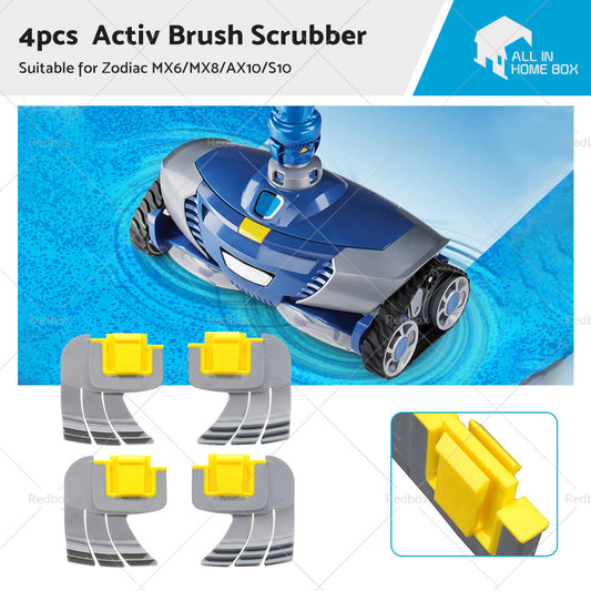 4PCS Activ Brush Scrubber For Zodiac MX6 MX8 AX10 AstralPool S10 Pool Cleaners-0