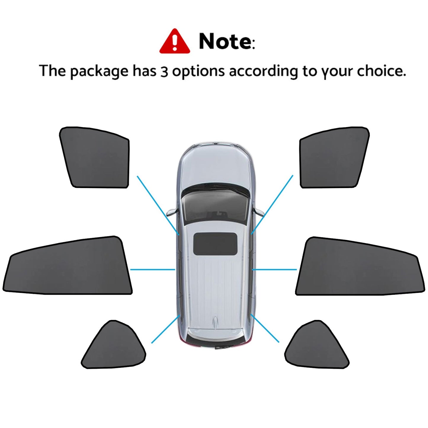 Magnetic Car Window Sun Shades Suitable for Subaru XV/Impreza 2017-2023-3