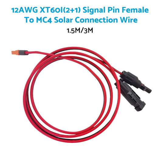 Solar Connector to XT60i Adapter Cable Solar Panel XT60i-F Extension Cable-1