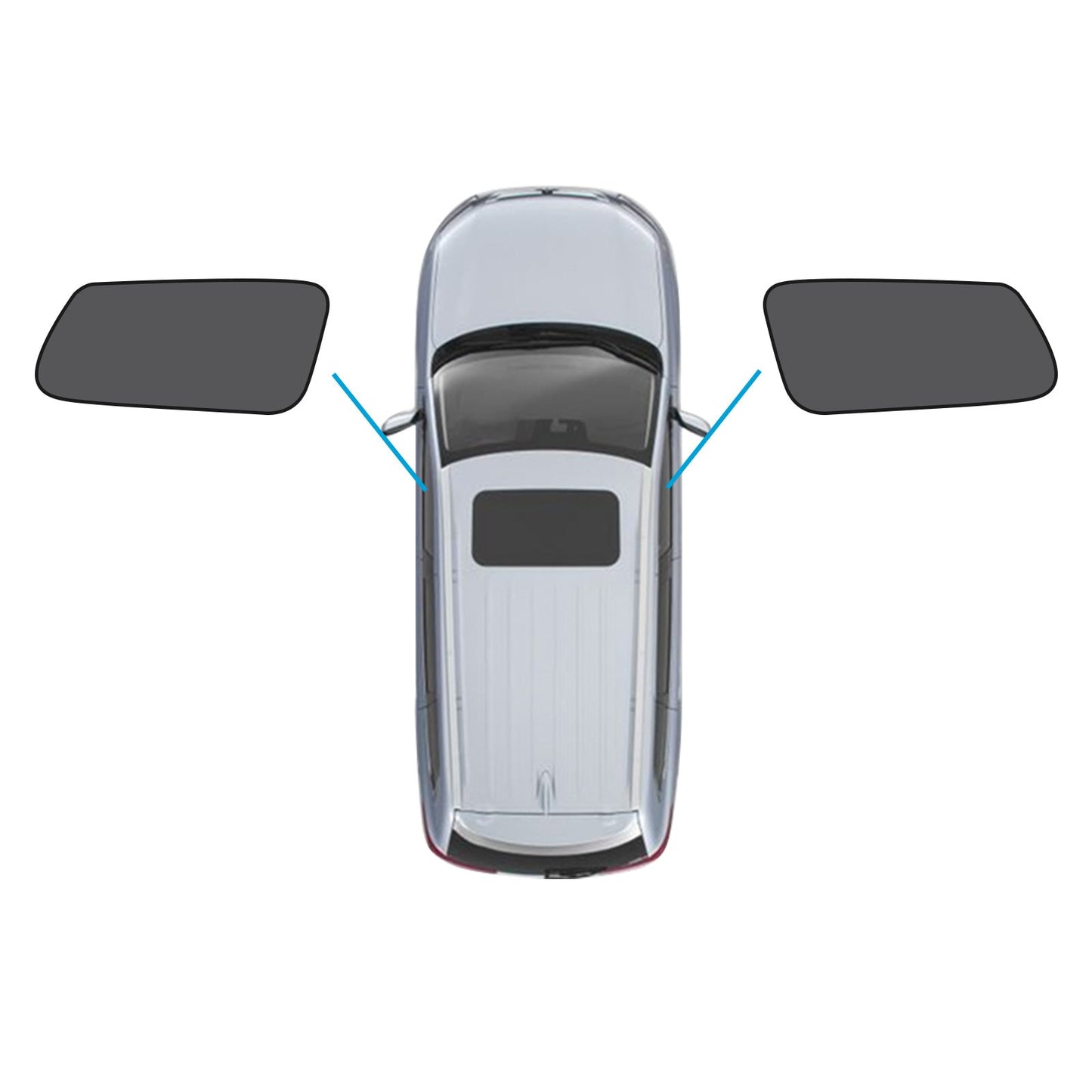 2x Front Window Magnetic Mesh Sunshade Suitable for Kia Carnival YP Series 15-20-0