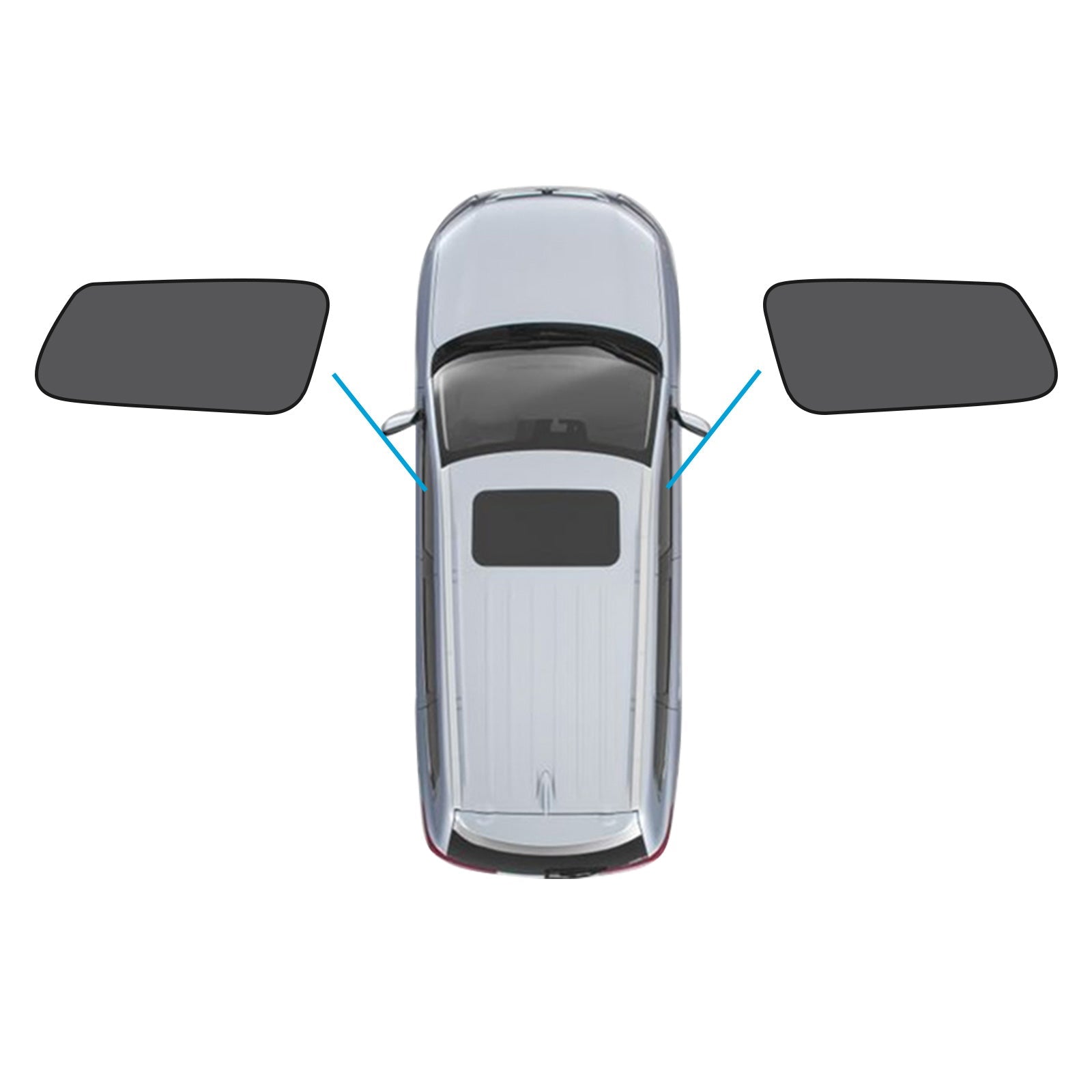 2x Front Window Magnetic Mesh Sunshade Suitable for Kia Carnival YP Series 15-20-0