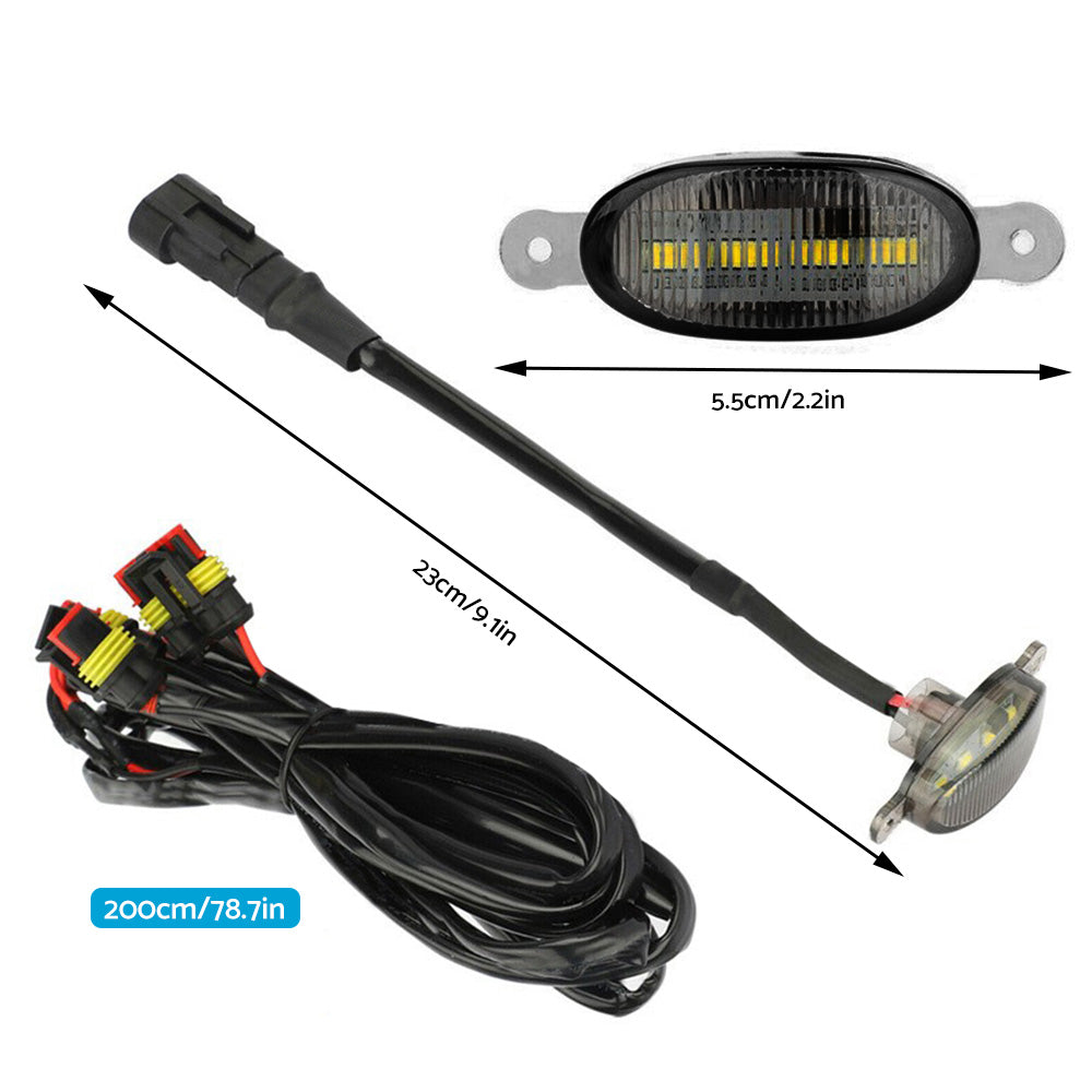 Front Grille Smoked Lens White LED Running Light Suitable For Raptor Style Grill 4x-2