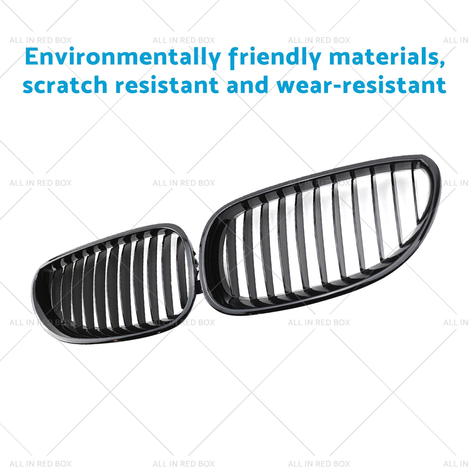 Gloss Black Front Grille Grill Suitable For BMW E60 E61 5 Series 2003-2010-1