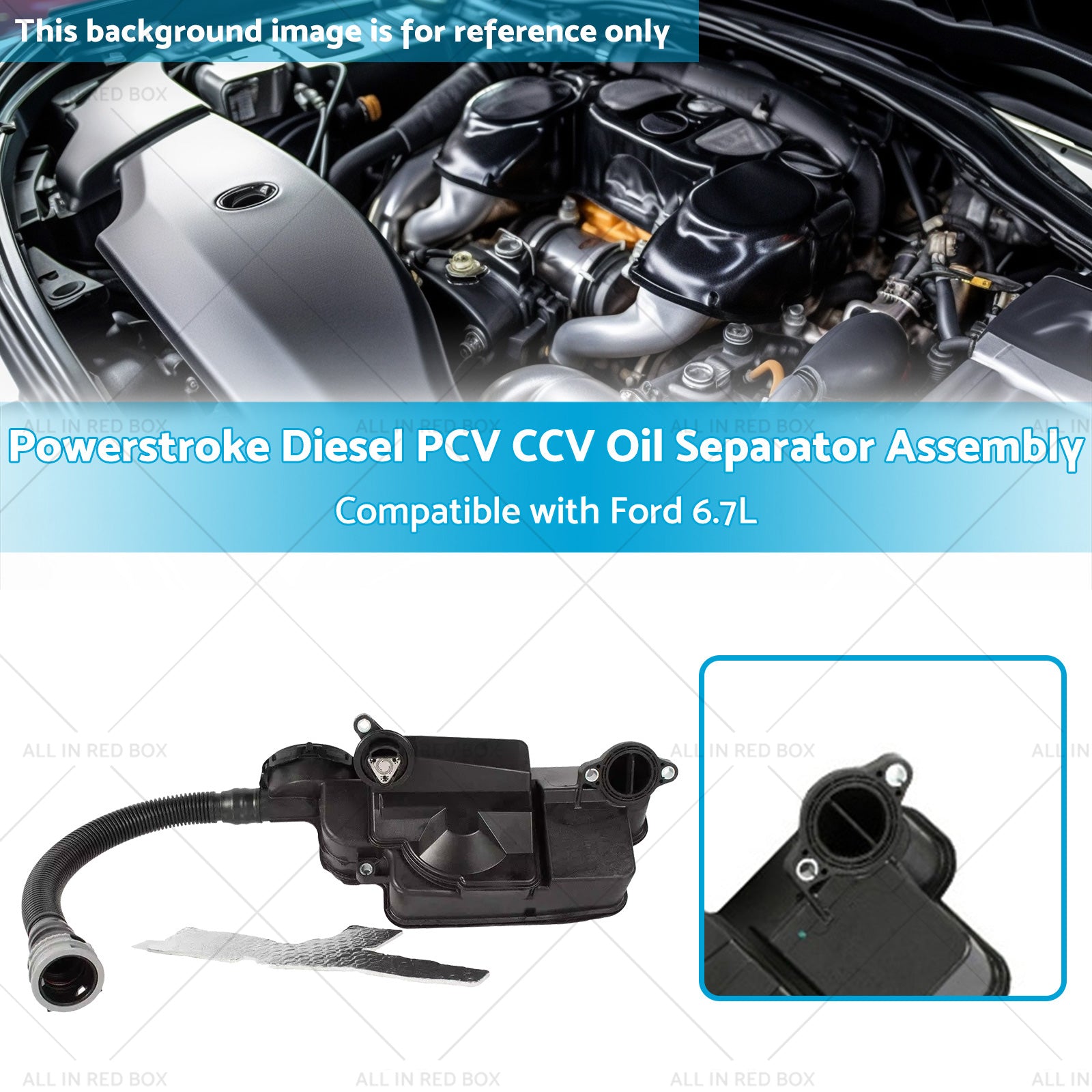 Powerstroke Diesel PCV CCV Oil Separator Assembly Suitable for 11-16 Ford 6. 7L-2