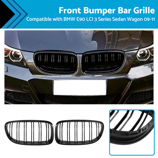 Suitable For BMW E90 LCI 3 Series Sedan Wagon 09-11 Front Kidney Grill Grille-0