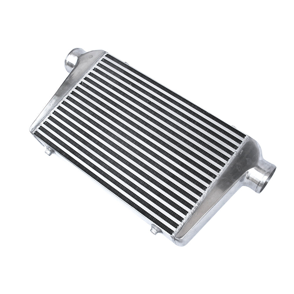 3 Inch Universal Aluminum Intercooler Turbo Bar Plate Front Mount FMIC 450x300x76mm-3
