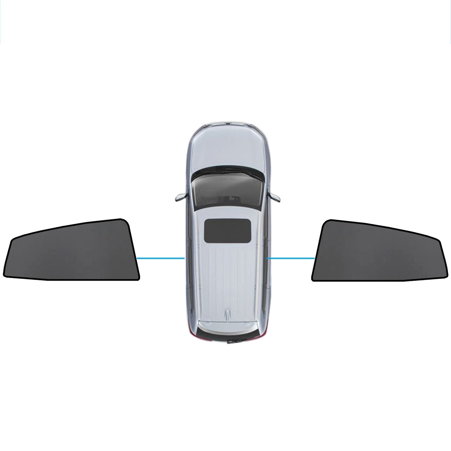 Magnetic Car Window Sun Shades Suitable for Subaru XV/Impreza 2017-2023-4