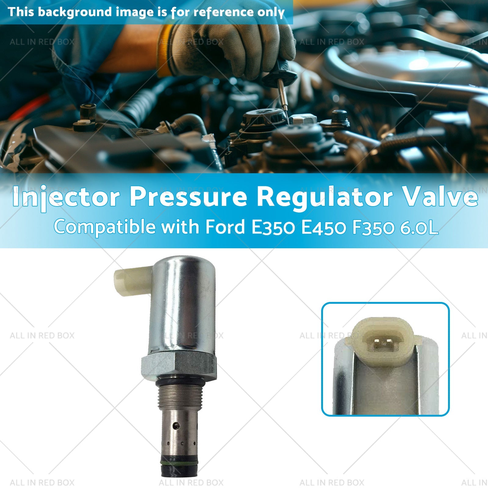 Injector Pressure Regulator Valve Suitable for 03-10 Ford E350 E450 F350 6. 0L-2