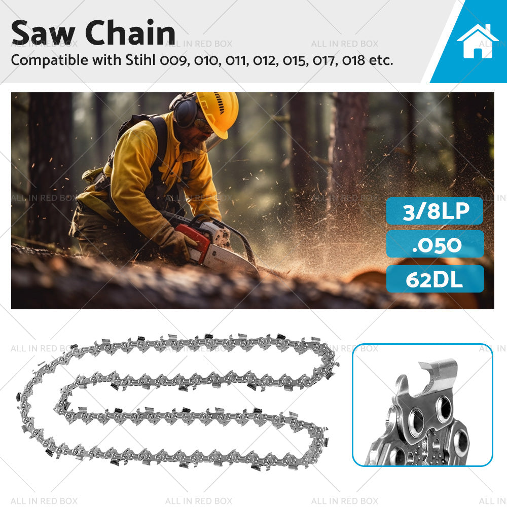 Tungsten Carbide 3 8LP 050 62DL Semi Chisel Chainsaw Chain Suitable for Stihl-0