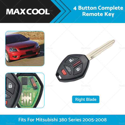 4 Button Complete Remote Key Fob Fits For Mitsubishi 380 Series 2005-2008-1