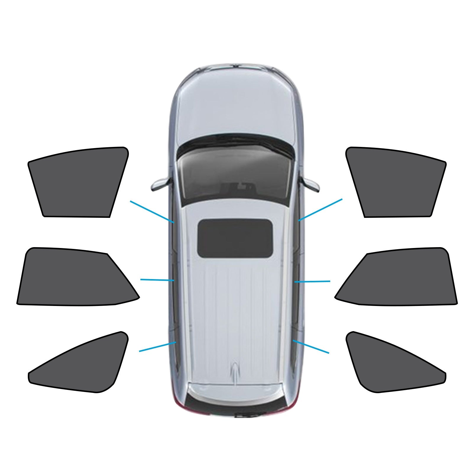 Car Window Magnetic Mesh Sun Blind Shades Suitable for Lexus NX Series 2022-2024-0