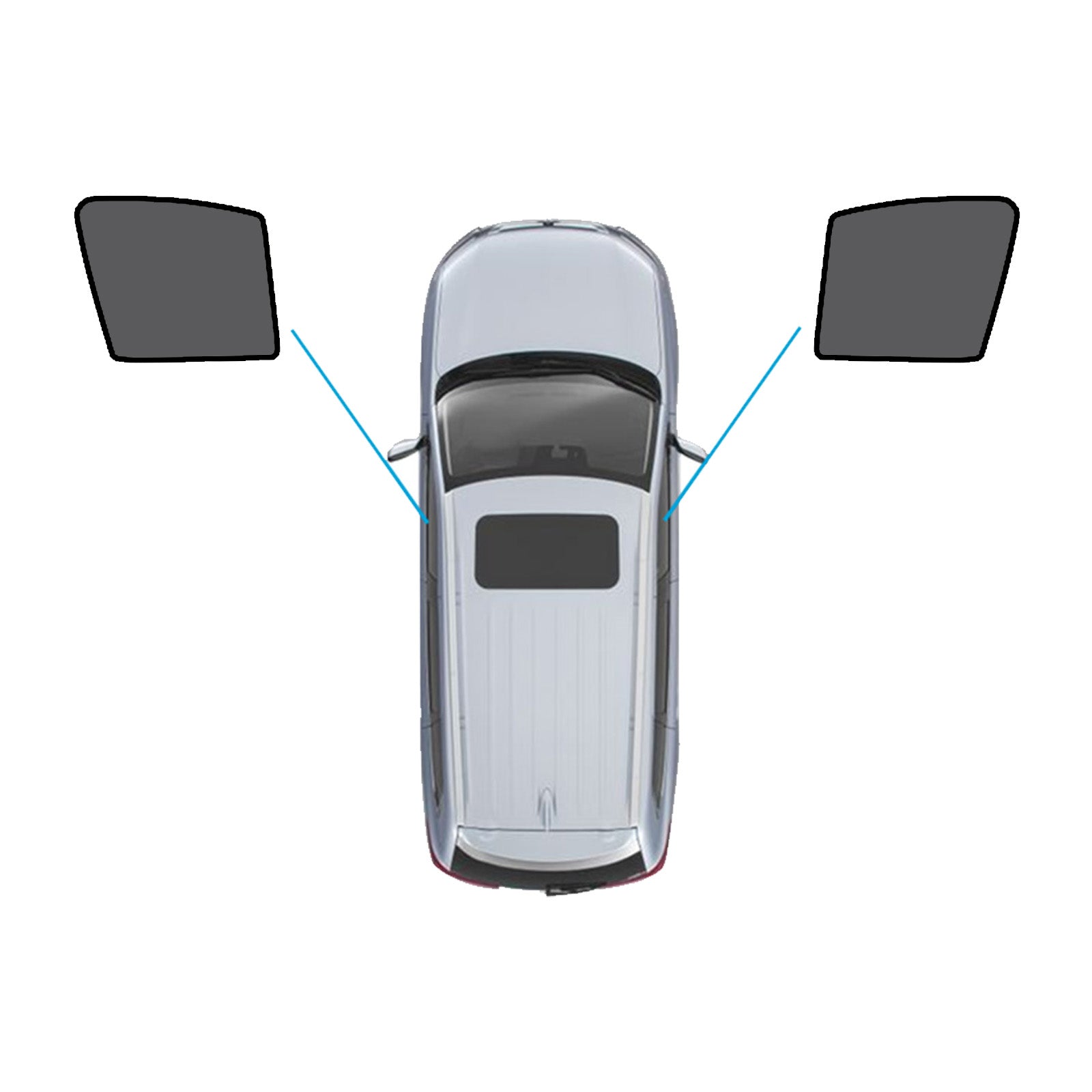 Magnetic Mesh Sun Blind Shade Suitable for Subaru Outback 15-20 On Front / Rear-0