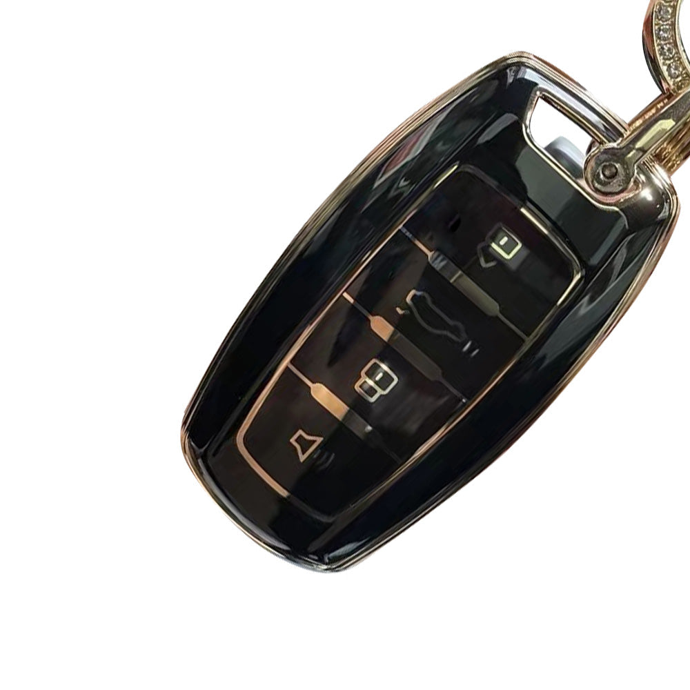 Black TPU Remote Key Fob Case Cover Suitable For Great Wall Haval Hover H1 H4 H6 H7 H9-4