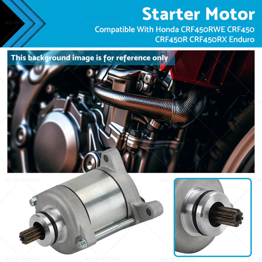 Starter Motor Suitable For Honda CRF450RWE CRF450 CRF450R 450RX Enduro 2019-2022-0