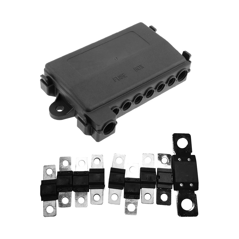 7 Way Multi Fuse Block Box Holder  9PCS 12-32V FUSES INCLUDED Car Auto-2