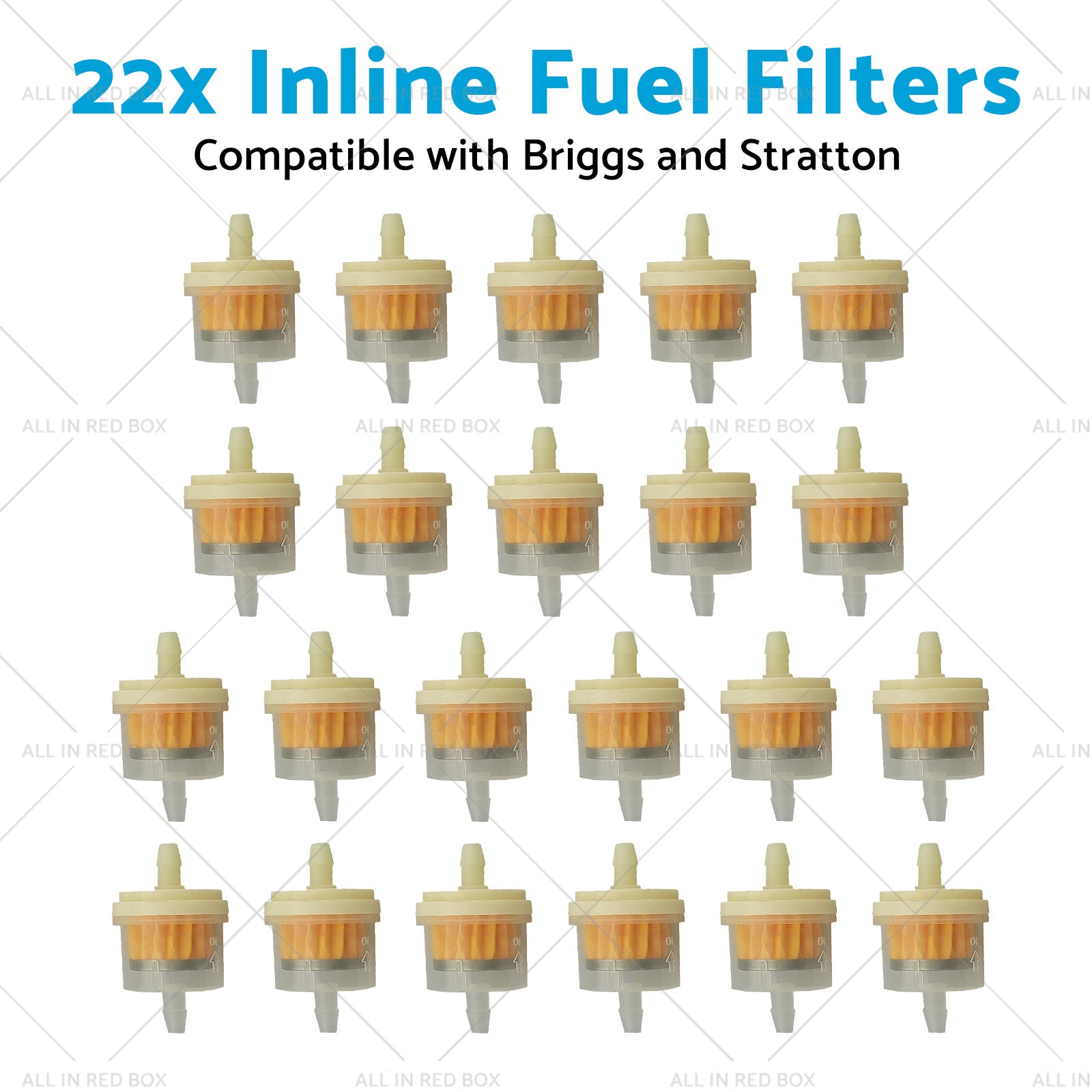22x Inline Fuel Filters Suitable for Briggs and Stratton 691035 493629 16hp-24hp-4