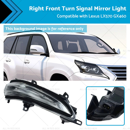 Right Front Turn Signal Mirror Light Suitable for Lexus 13-20 GX460 LX570-0