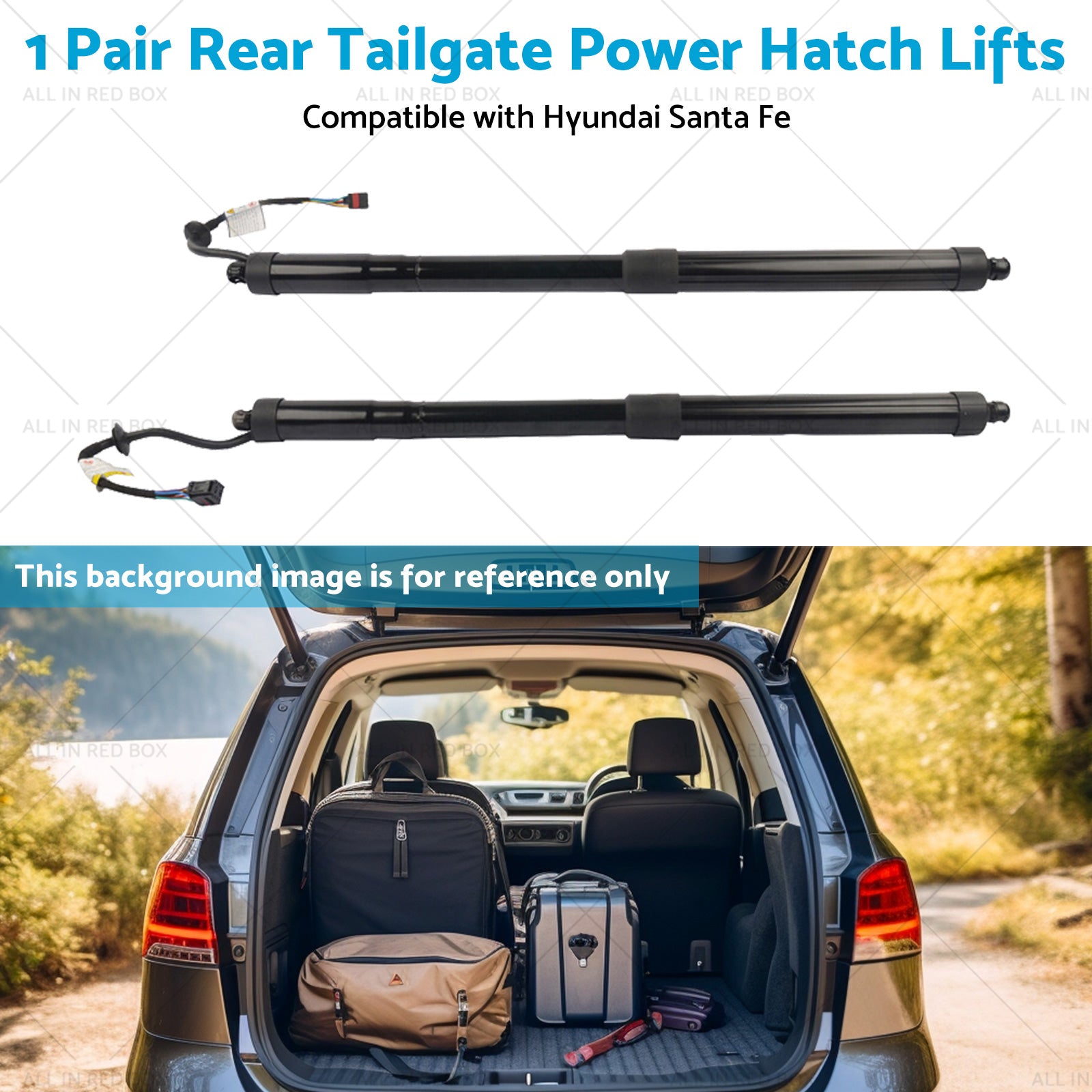 2x Rear Tailgate Power Hatch Lifts Suitable for Hyundai Santa Fe 81771B8100-4