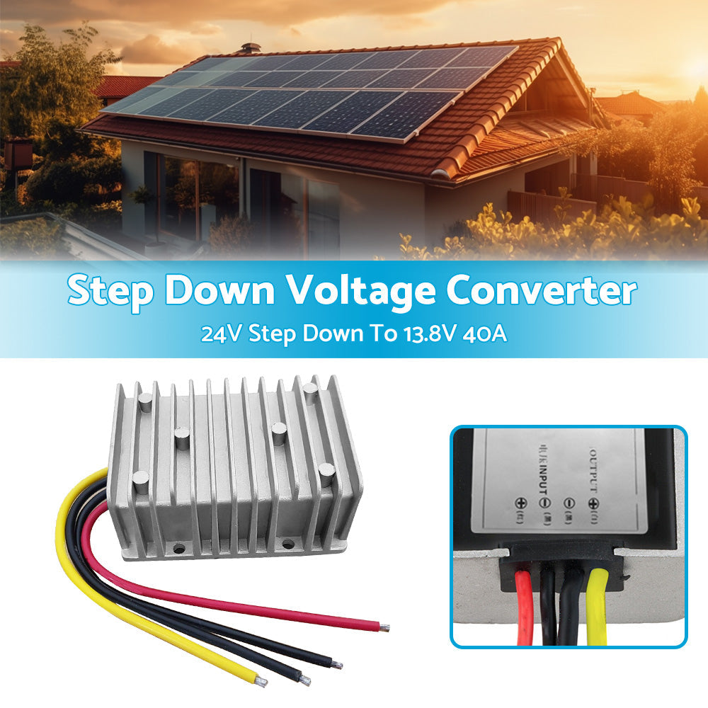 Power Converter Regulator DC 24V Step Down to DC 13. 8V 40A 552W Waterproof-2