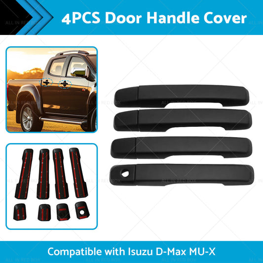 4PCS Door Handle Cover Trim Suitable for Isuzu D-Max DMax MUX MU-X 2012 - 2015-1