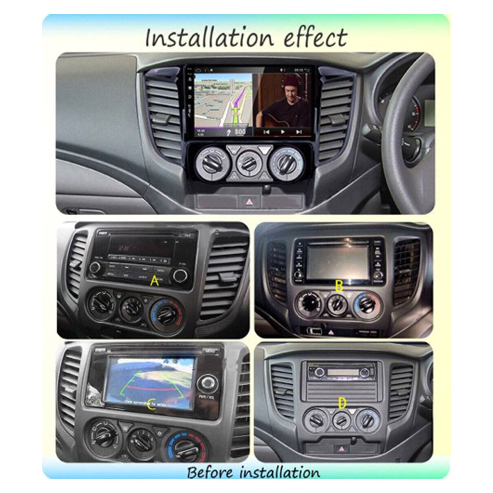 Android Car Head Unit Suitable for Mitsubishi Triton 2015-2019 4+64GB CarPlay-4
