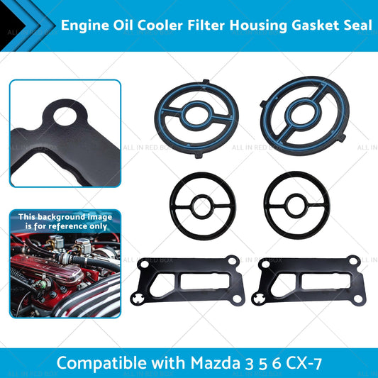 Engine Oil Cooler Filter Housing Gasket Seal Suitable for 2007-2012 Mazda CX-7-1