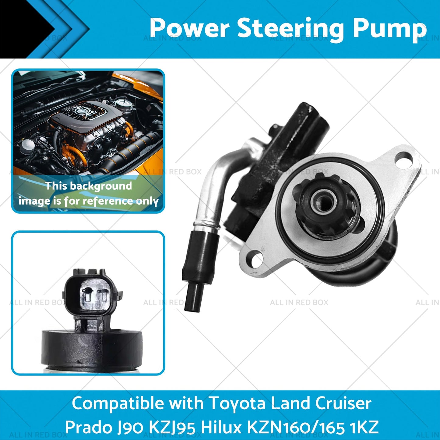 Power Steering Pump Suitable For Toyota Land Cruiser Prado J90 Hilux KZN160 165-1