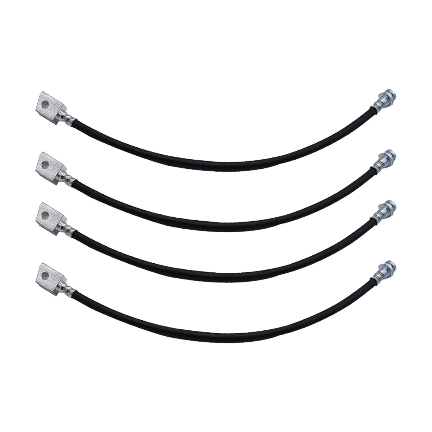 4x Extended Brake Line Hose Suitable For Patrol GQ GU Y60 Y61 2in-5in Spring Lift-0