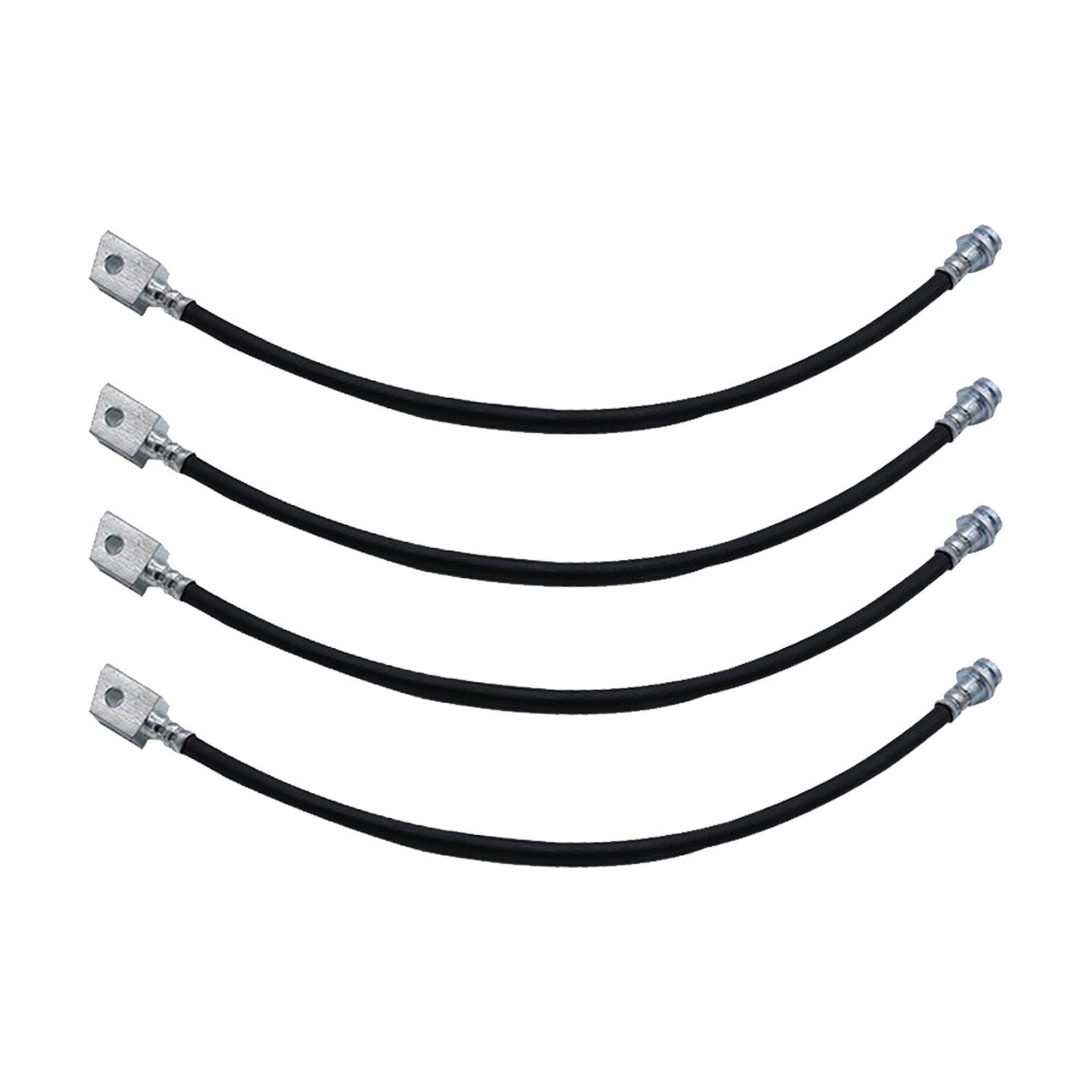 4x Extended Brake Line Hose Suitable For Patrol GQ GU Y60 Y61 2in-5in Spring Lift-0