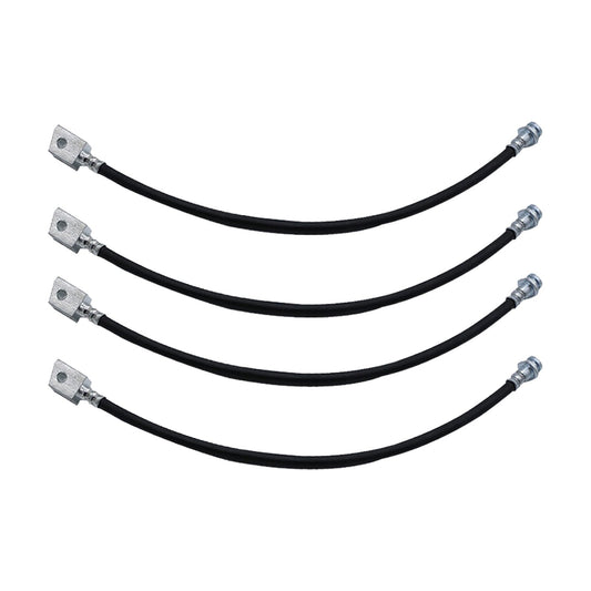 4x Extended Brake Line Hose Suitable For Patrol GQ GU Y60 Y61 2in-5in Spring Lift-0