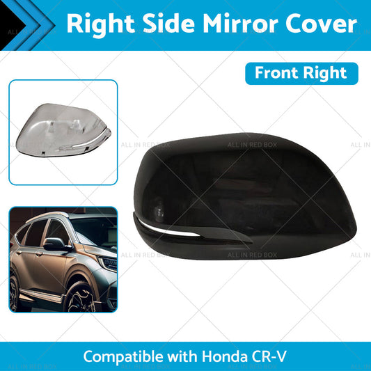 RH Mirror Cover Housing Cap Suitable for Honda CR-V 12- NH731P Crystal Black-1