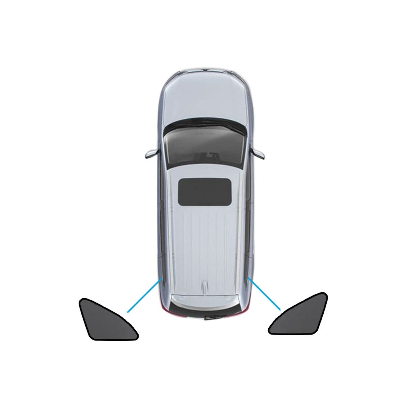 Magnetic Mesh Sun Blind Shades Suitable for Audi Q5 8R 2009–2016 On Front Rear-7