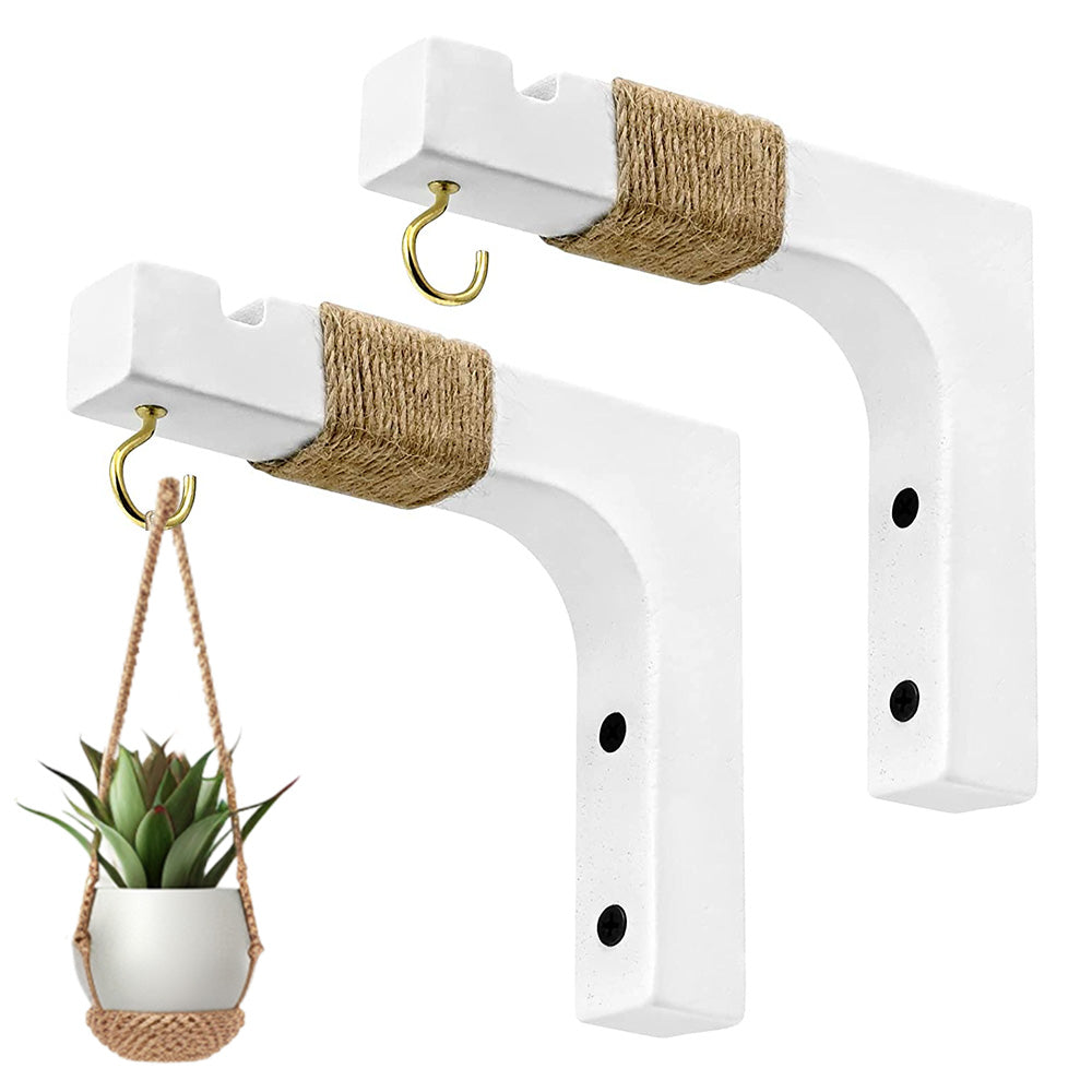 Plant Hanger Hanging Plant Hook Wooden Hanging Basket Wall Plant Hook Flower Pot-6