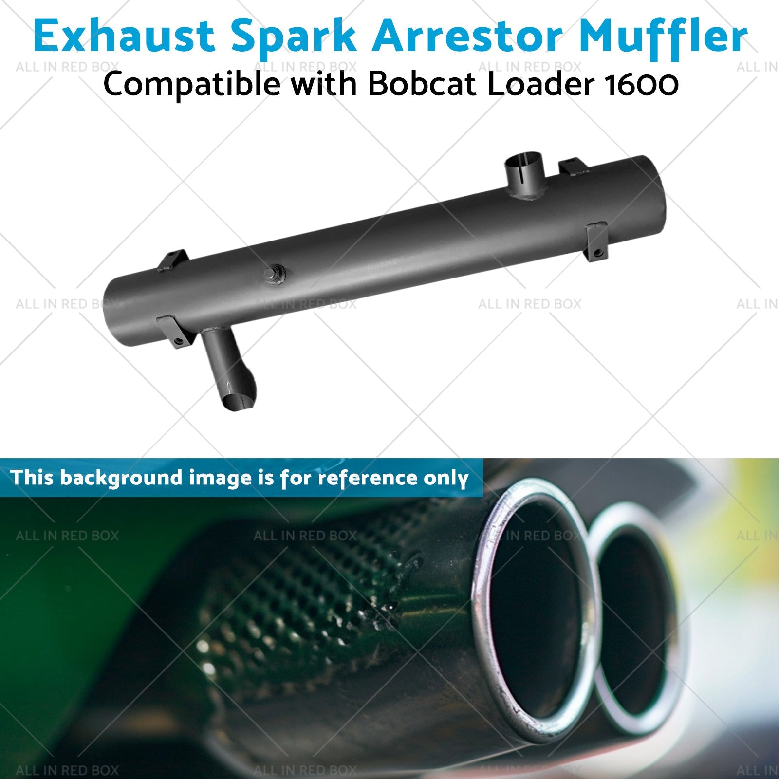6514737 Exhaust Spark Arrestor Muffler Suitable for Bobcat Loader 1600 642 643-4