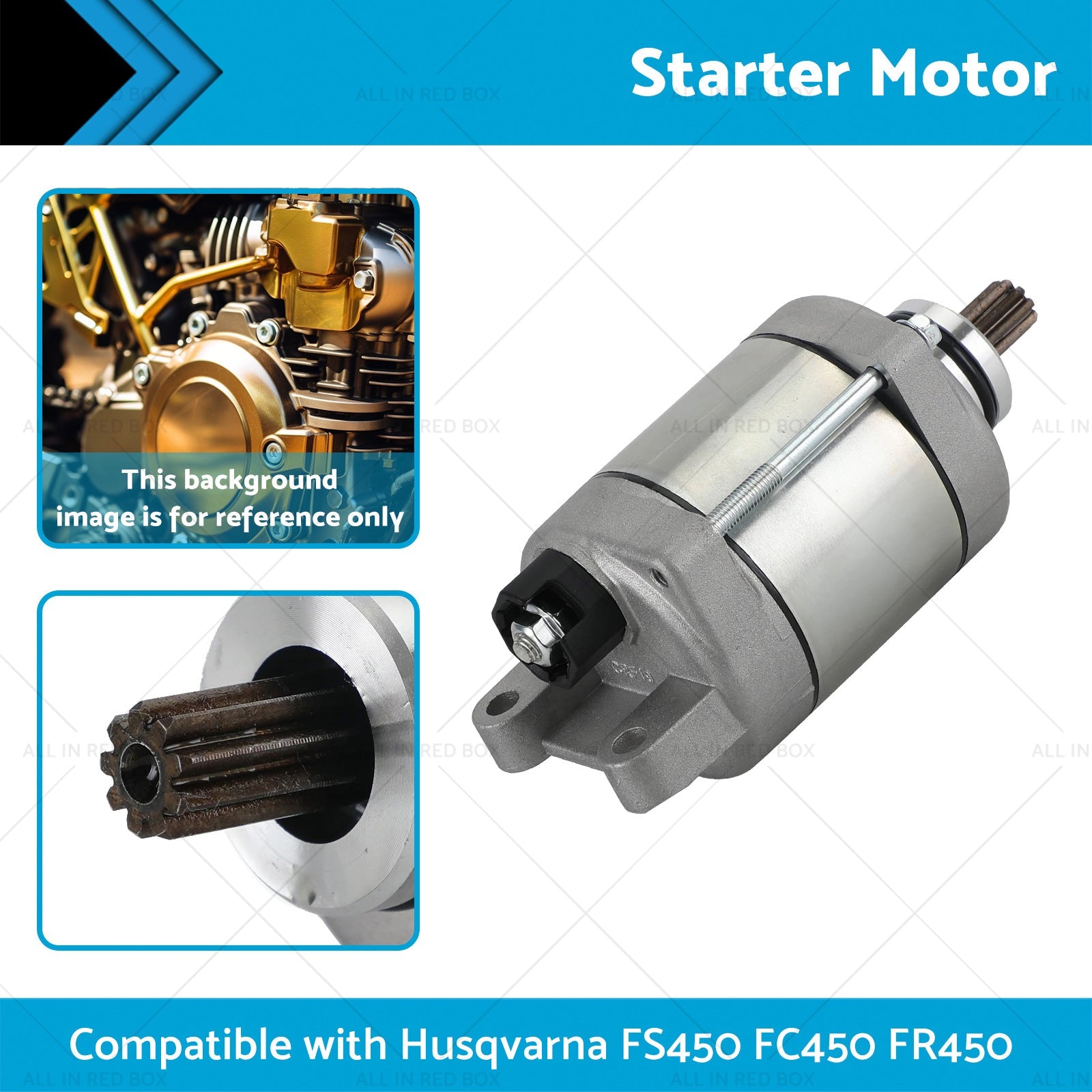 Starter Motor Suitable for Husqvarna FE501 17-21 FS450 16-20 FC450 FR450 FE501S-2