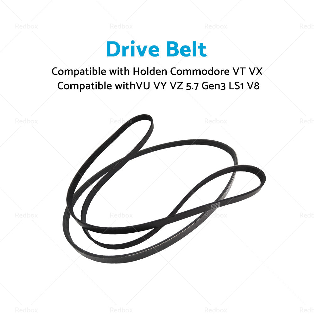 Drive Belt For Holden Commodore VT VX VU VY VZ 5. 7 Gen3 LS1 V8 4PK1100 6PK1995-3
