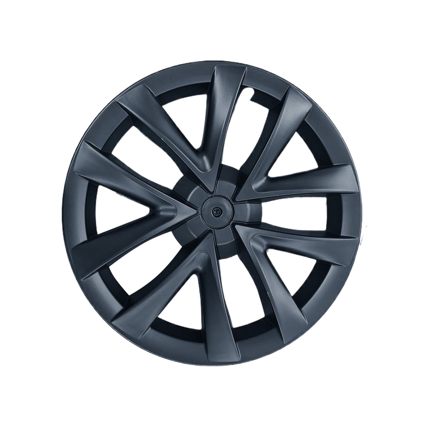 4x Matt Black Wheel Hub Caps Suitable For Tesla Model 3-2