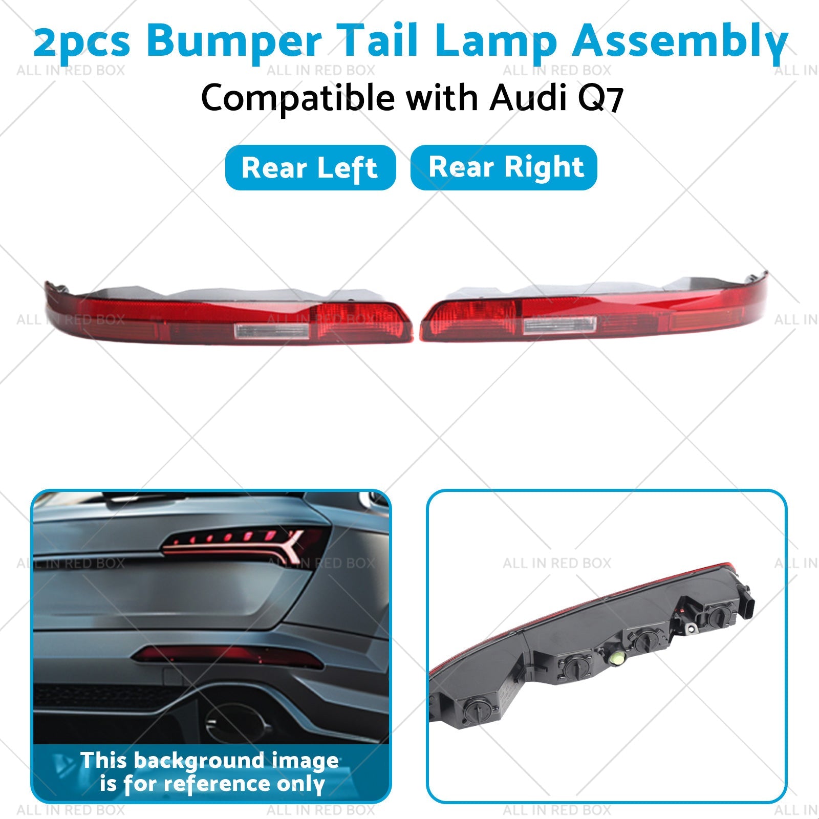 Rear LR  Bumper Tail Light Lamp Assembly 4M0945096 Suitable For Audi Q7 16-23-3