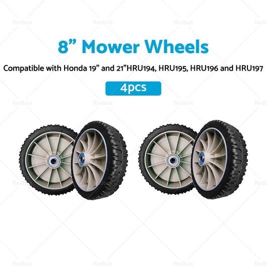 4x8inch Mower Wheels Suitable For Honda 19inch and 21inch HRU194, HRU195, HRU196  and  HRU197-1