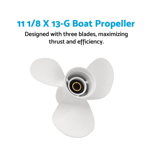 Boat Propeller 11 1 or 8 X 13-G Outboard Motor 3 Blade Suitable For Yamaha 30-60HP-1