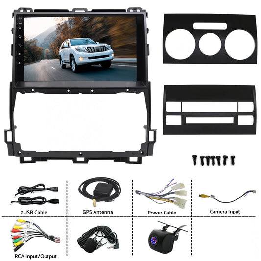 CarPlay Stereo Head Unit Suitable For Toyota Prado 02-09 Android 13 GPS 4+64G-0