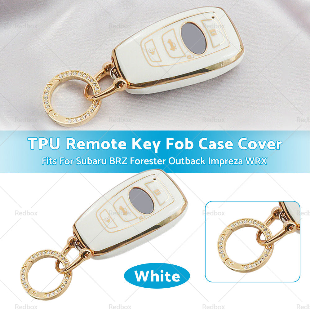TPU Remote Key Fob Case Cover Fits For Subaru BRZ Forester Outback Impreza WRX-2